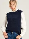 Joules Knitwear Women Blue Boucl Vest