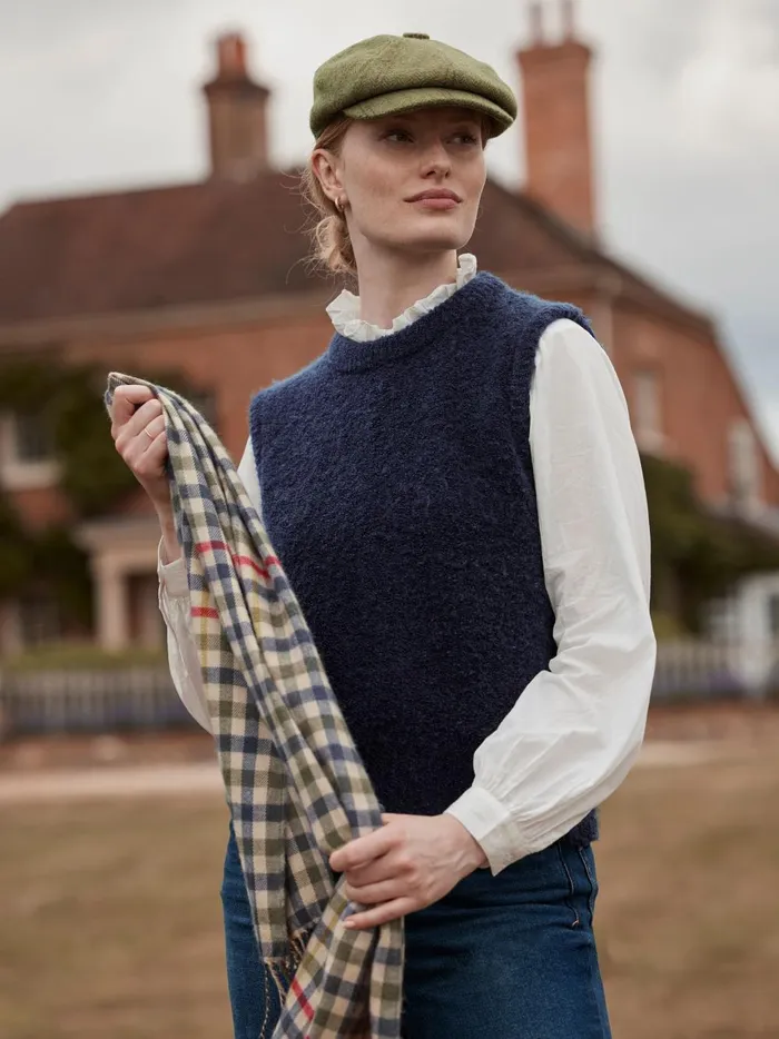 Joules Knitwear Women Blue Boucl Vest