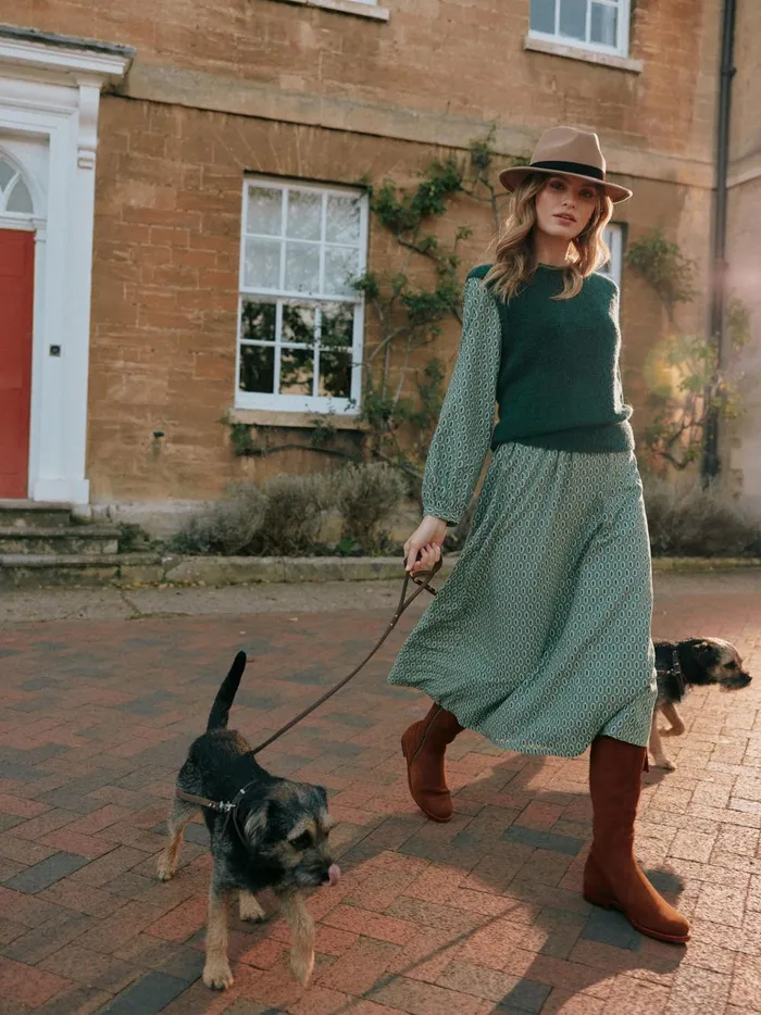 Joules Knitwear Women Green Boucl Vest