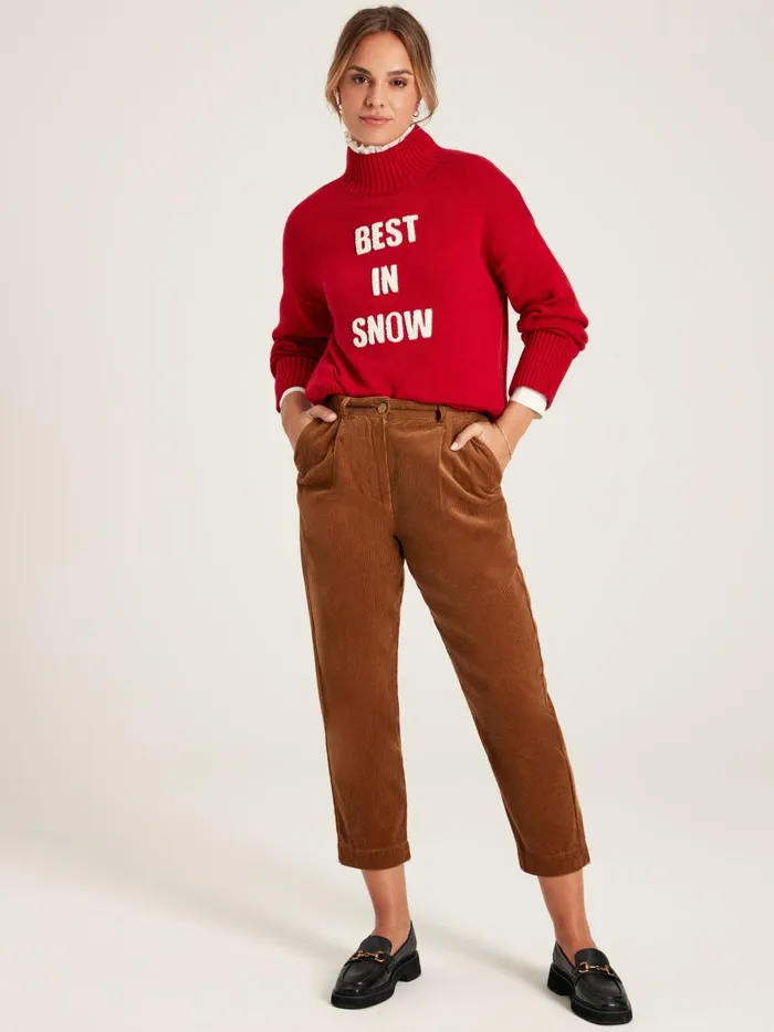 Joules Knitwear Women Red Best In Snow Jumper