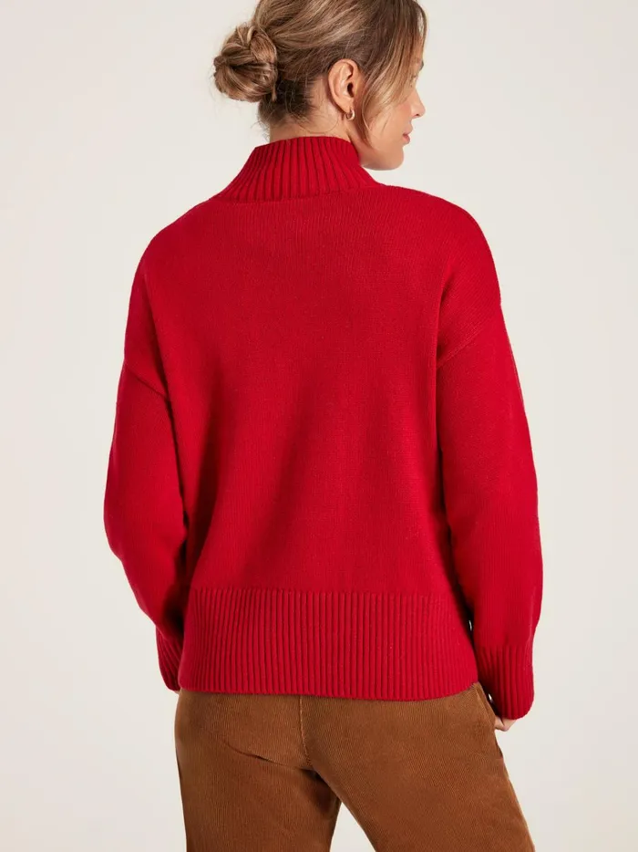 Joules Knitwear Women Red Best In Snow Jumper