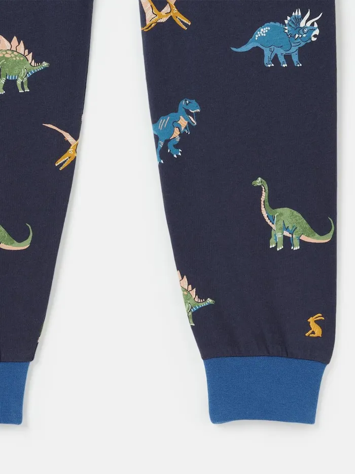 Joules Nightwear Boys Blue Glow In The Dark Pyjama Set