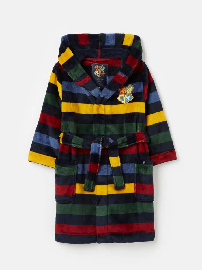 Joules Nightwear Boys Navy Harry Potter Fleece Dressing Gown