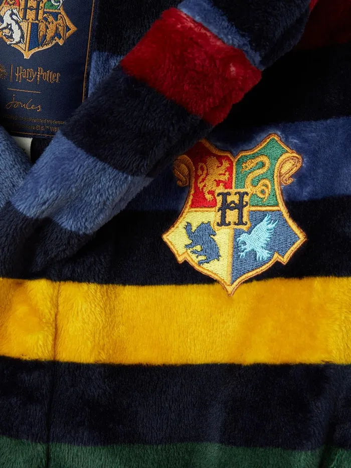 Joules Nightwear Boys Navy Harry Potter Fleece Dressing Gown