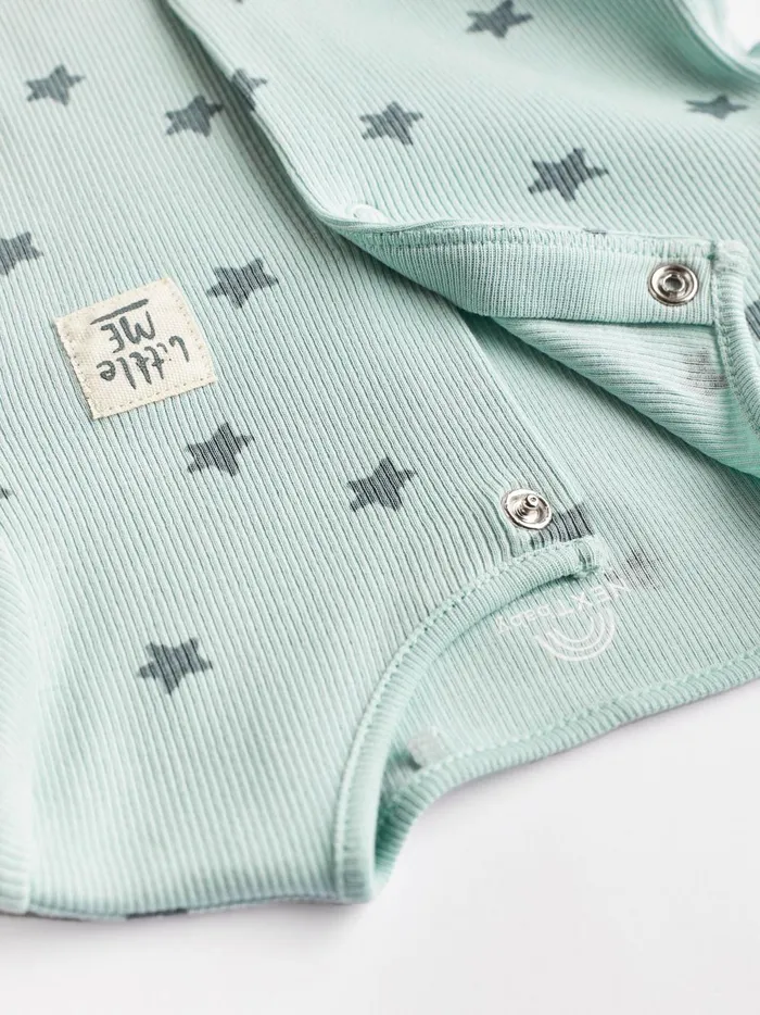 Joules Nightwear Boys Next Neutral Baby Star Sleepsuits 4 Pack