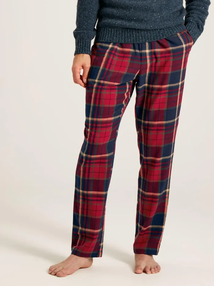 Joules Nightwear Men Red Tartan Pyjama Bottoms