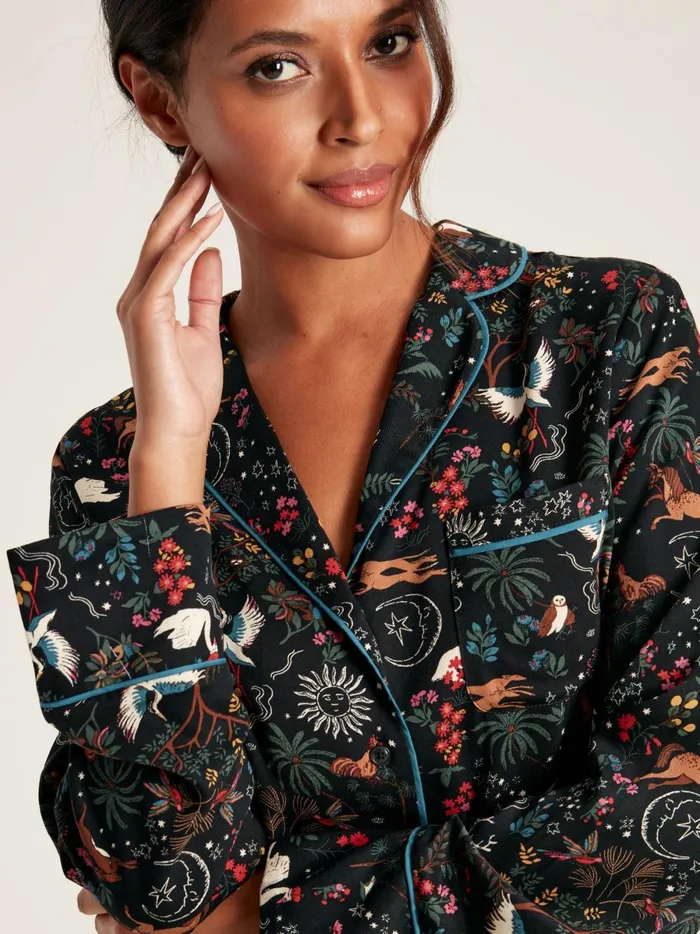 Joules Nightwear Women Black Pyjama Set