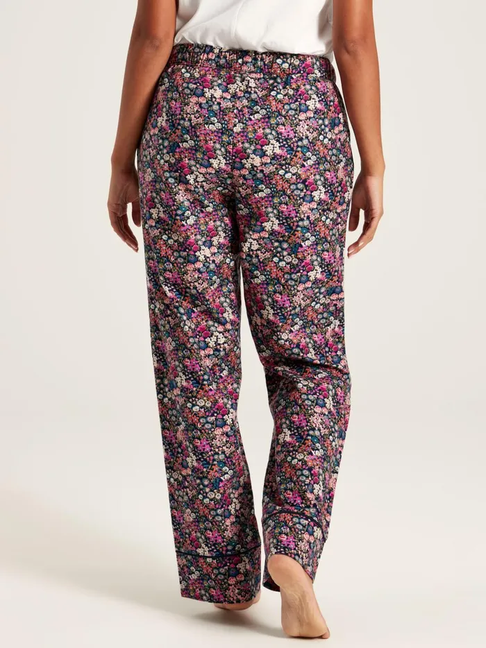 Joules Nightwear Women Navy Floral Cotton Pyjama Bottoms