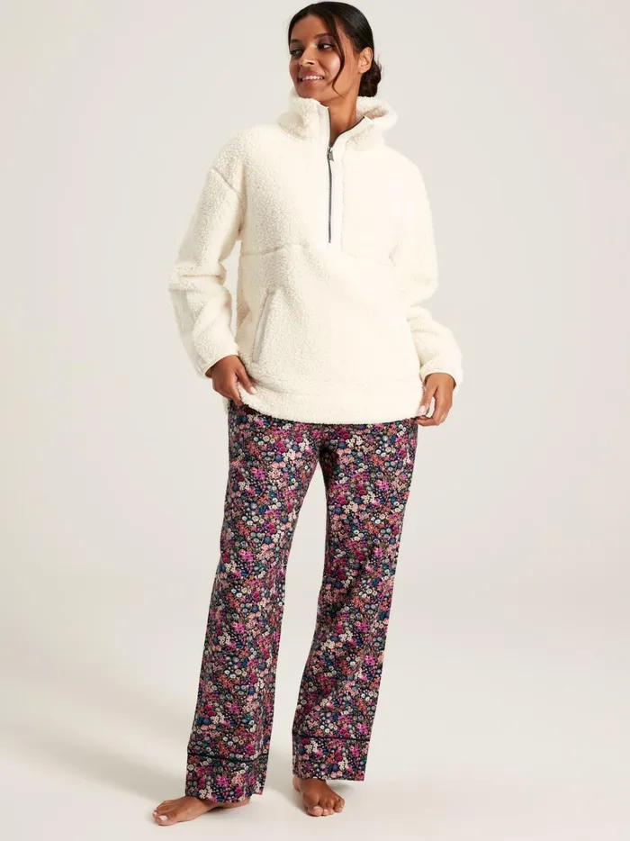 Joules Nightwear Women Navy Floral Cotton Pyjama Bottoms