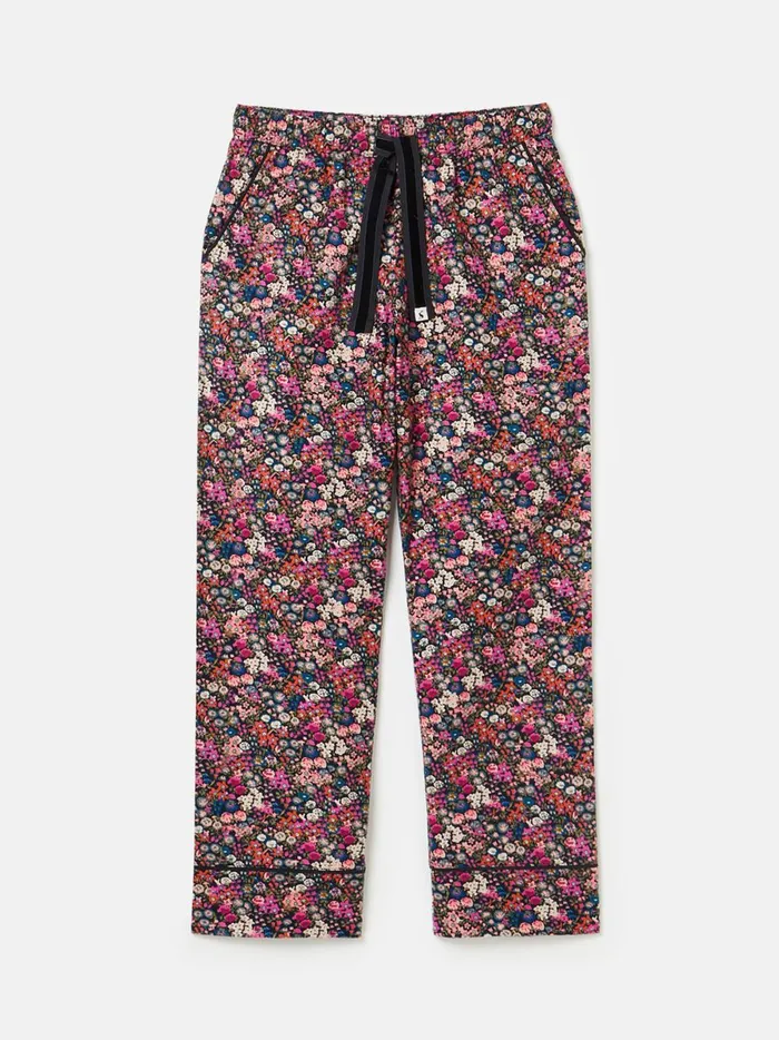 Joules Nightwear Women Navy Floral Cotton Pyjama Bottoms
