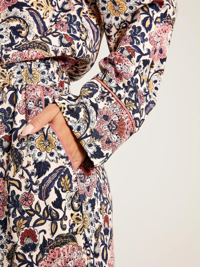 Joules Nightwear Women Navy Floral Pyjama Set