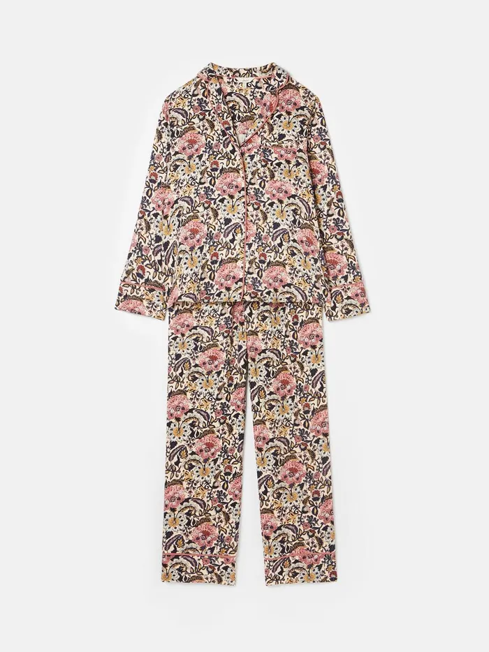Joules Nightwear Women Navy Floral Pyjama Set
