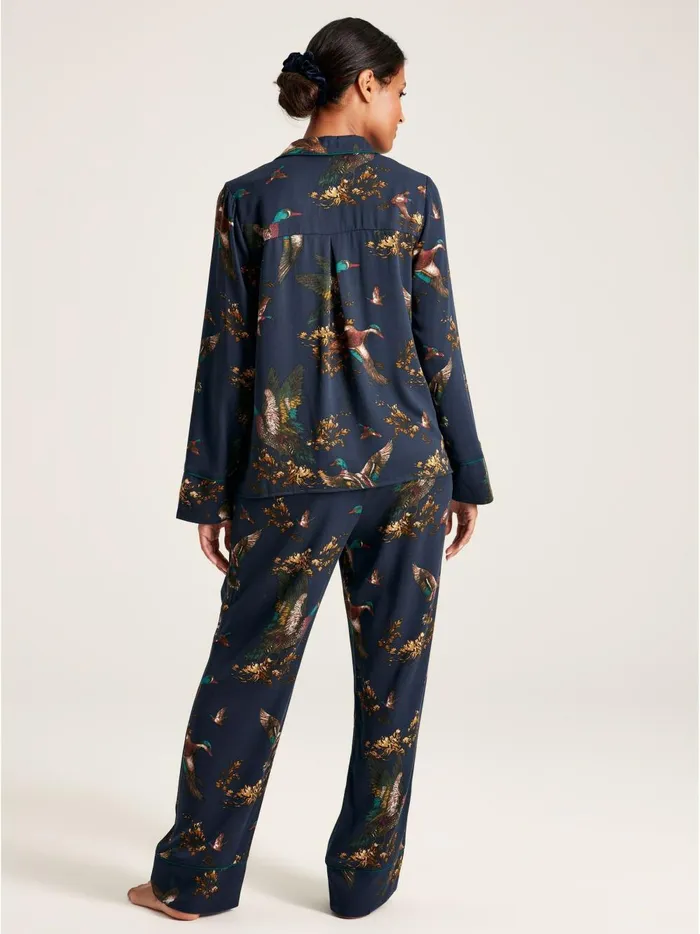 Joules Nightwear Women Navy Pyjama Set