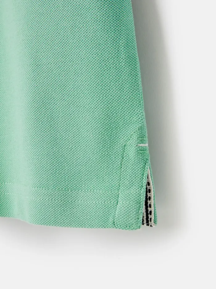 Joules Polo Shirts Boys Green Pique Cotton Polo Shirt