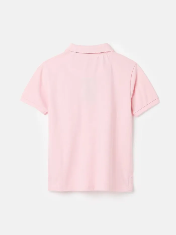 Joules Polo Shirts Boys Pink Pique Cotton Polo Shirt