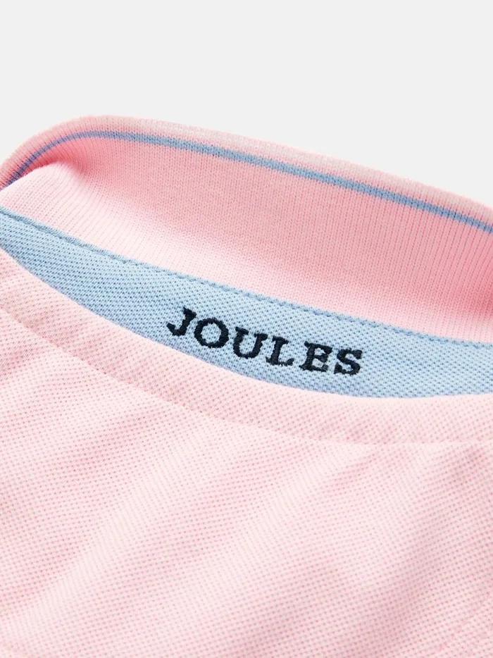 Joules Polo Shirts Boys Pink Pique Cotton Polo Shirt