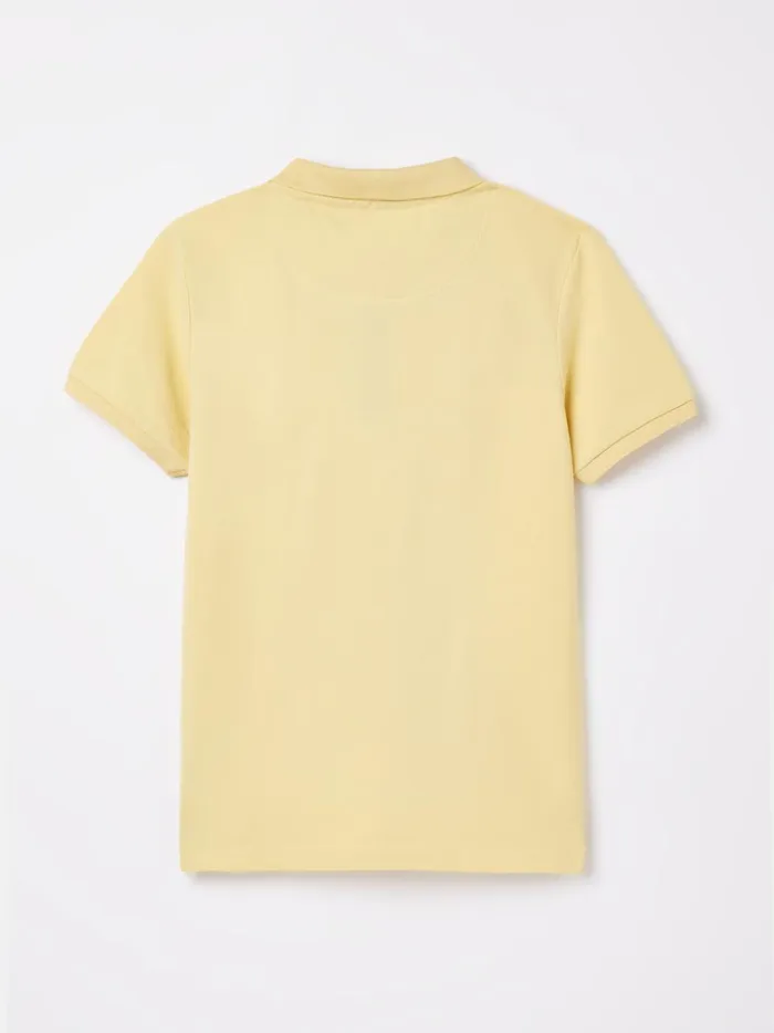 Joules Polo Shirts Boys Yellow Pique Cotton Polo Shirt