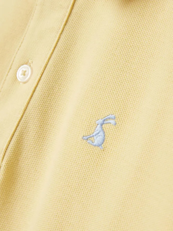 Joules Polo Shirts Boys Yellow Pique Cotton Polo Shirt