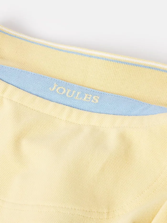Joules Polo Shirts Boys Yellow Pique Cotton Polo Shirt
