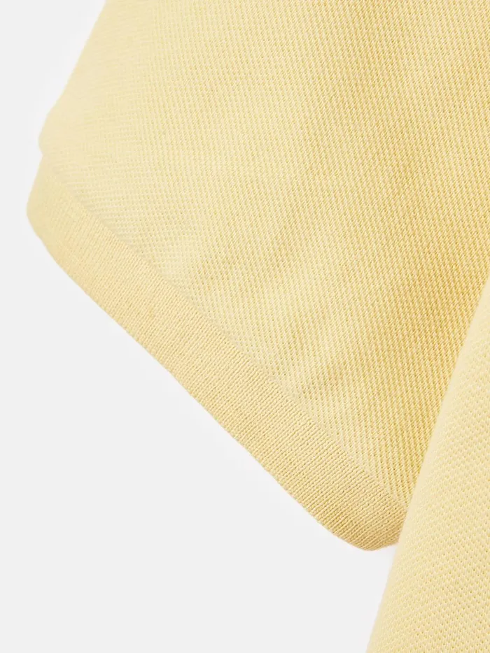 Joules Polo Shirts Boys Yellow Pique Cotton Polo Shirt