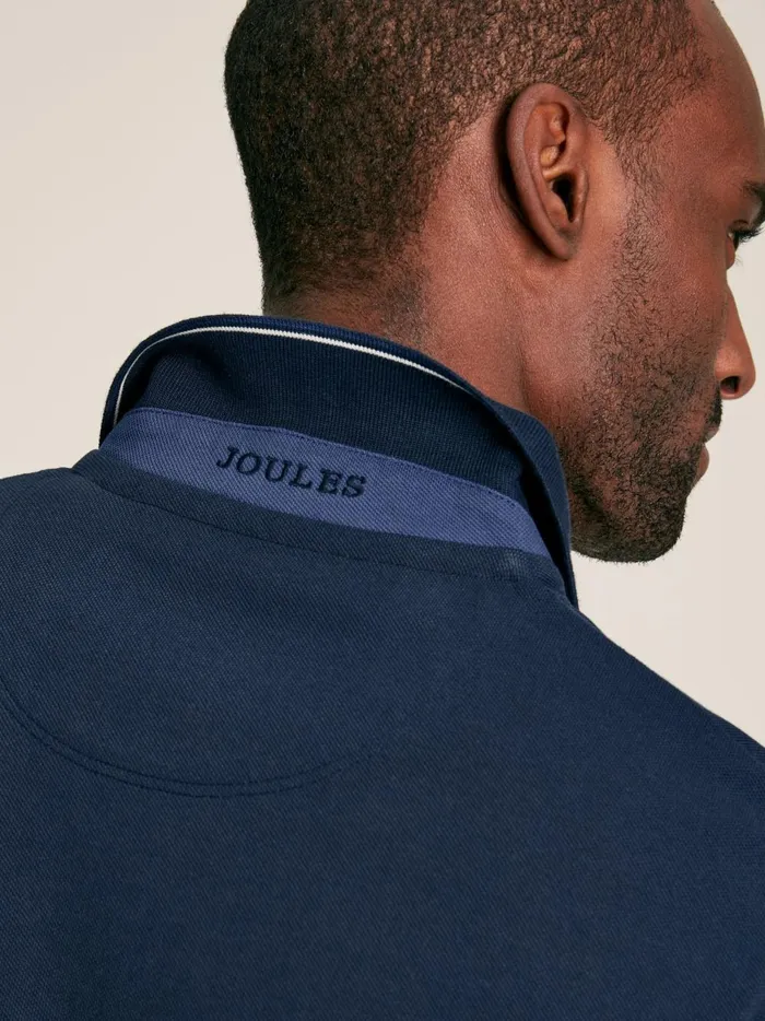 Joules Polo Shirts Men Navy Cotton Polo Shirt