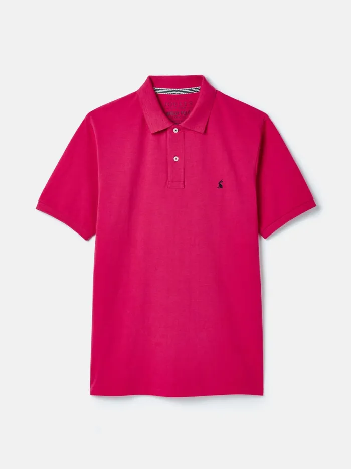 Joules Polo Shirts Men Pink Classic Fit Polo Shirt