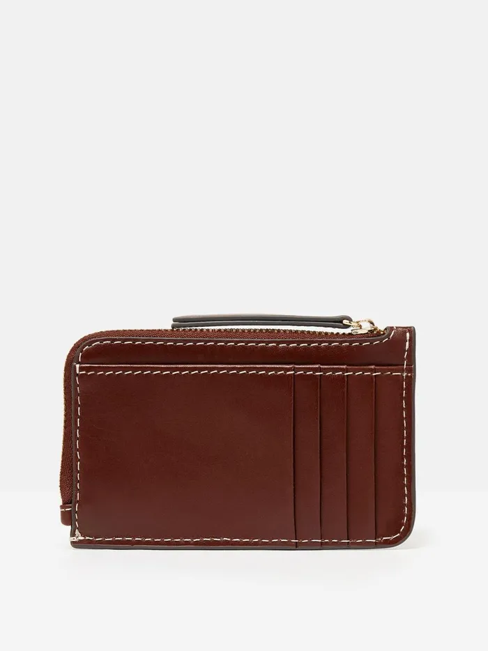 Joules Purses Women Brown Leather Card Holder