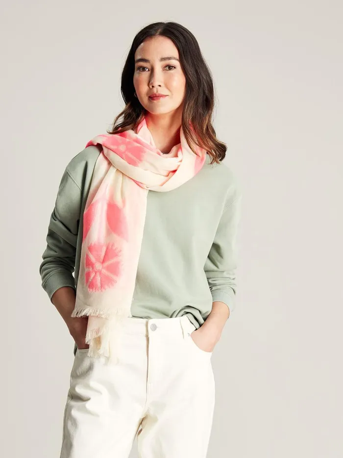 Joules Scarves Women Pink Jacquard Scarf