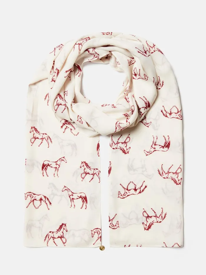 Joules Scarves Women Red Printed Scarf