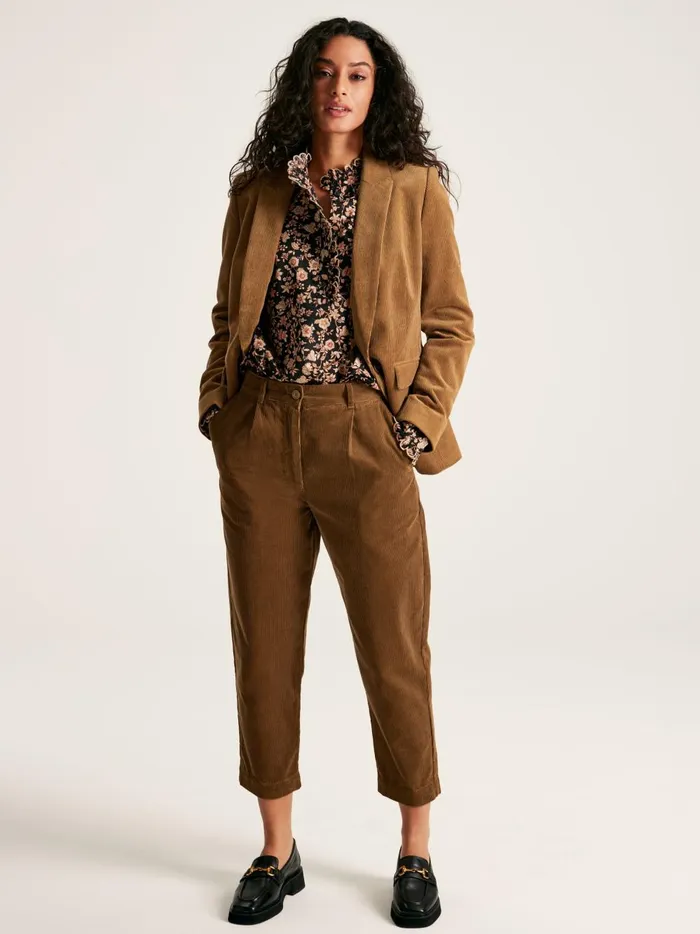 Joules Shirts and Blouses Women BlackCream Scallop Collar Floral Blouse