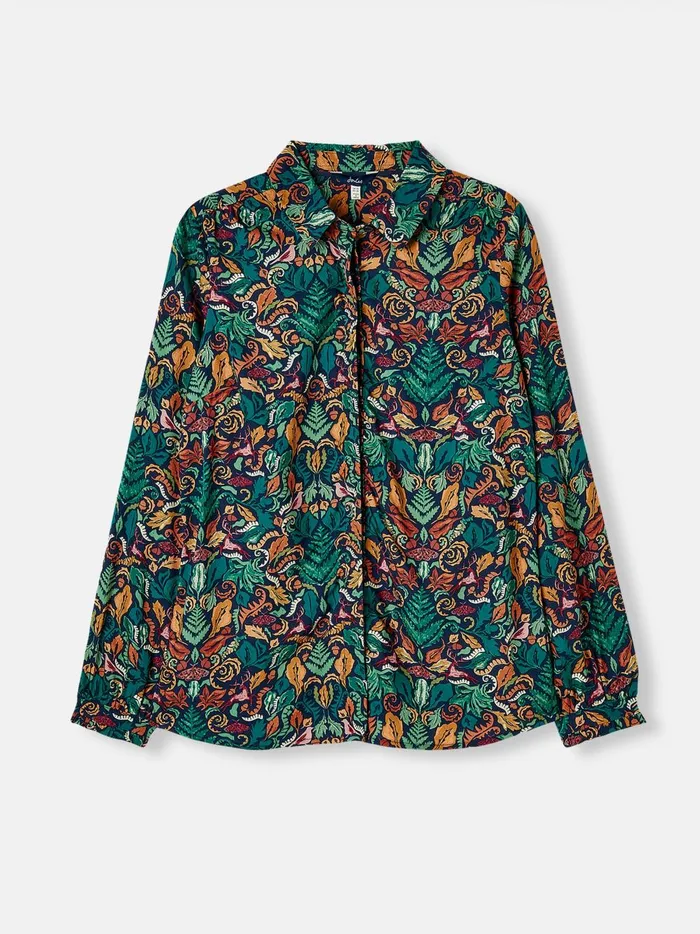 Joules Shirts and Blouses Women Blue Concealed Placket Shirt