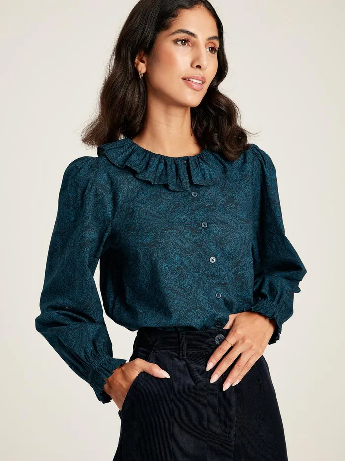 Joules Shirts and Blouses Women Navy Waterfall Blouse