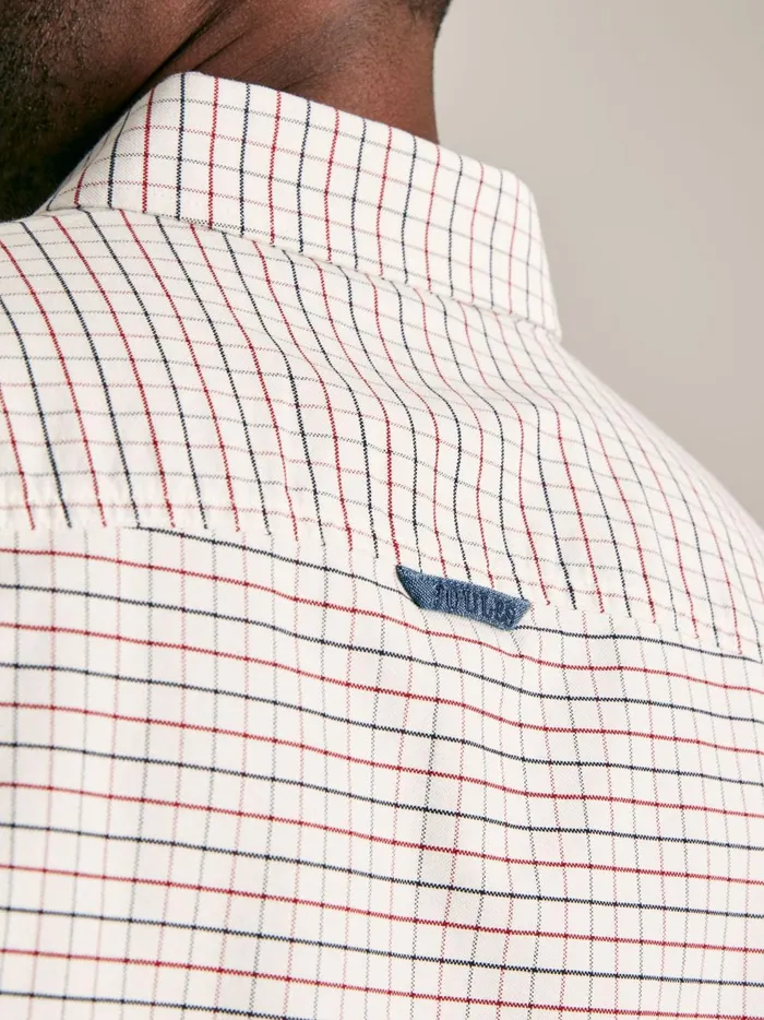Joules Shirts Men CreamRed Cotton Check Shirt