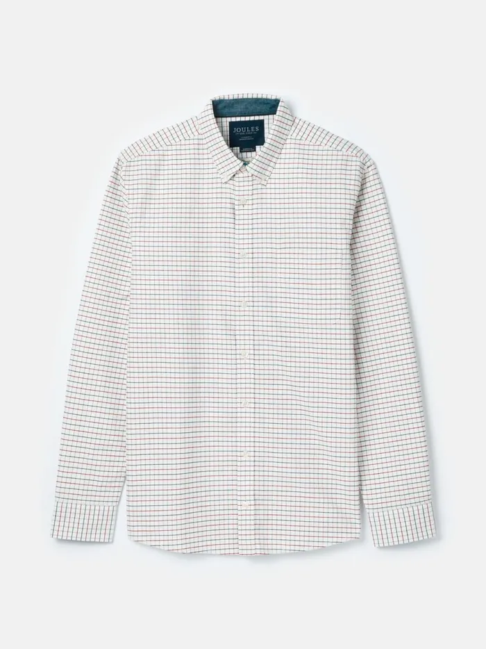 Joules Shirts Men CreamRed Cotton Check Shirt