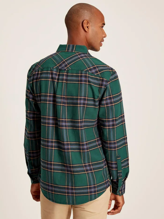 Joules Shirts Men Green Cotton Check Shirt