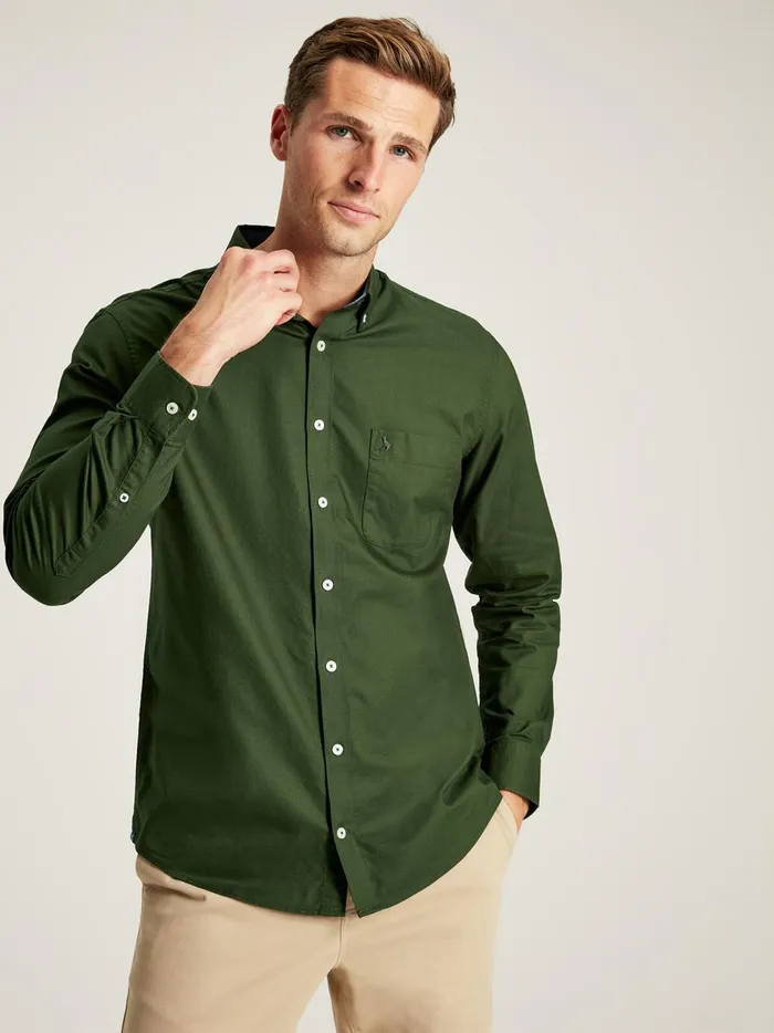 Joules Shirts Men Green Long Sleeve Shirt