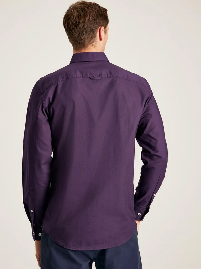 Joules Shirts Men Purple Long Sleeve Shirt