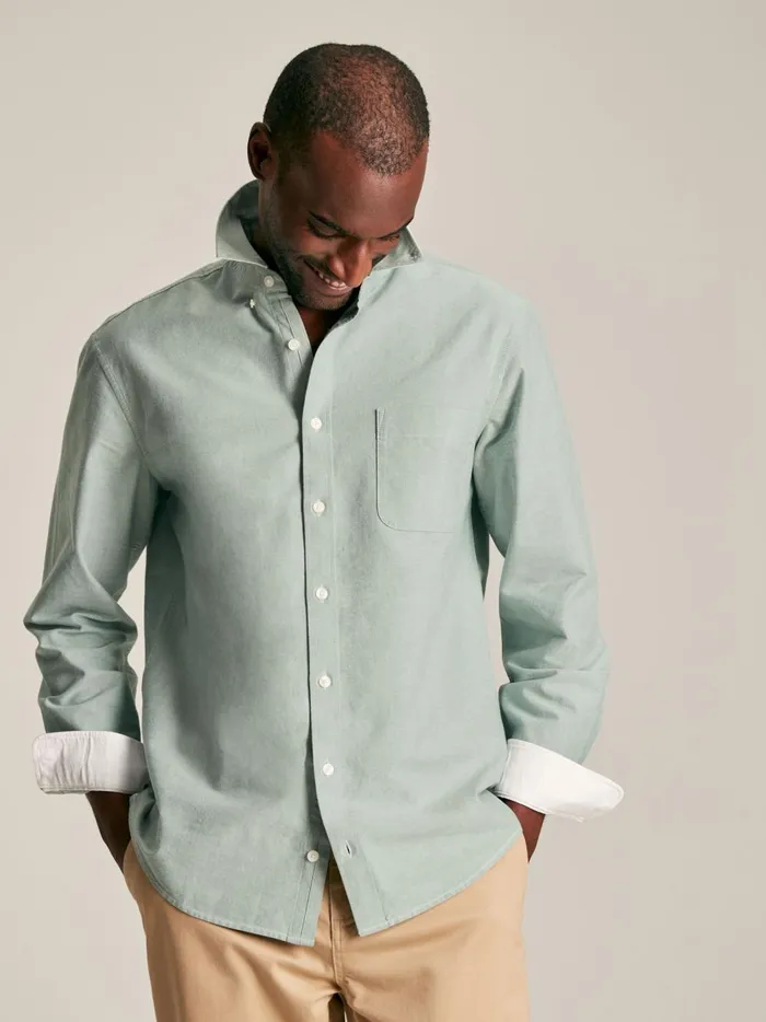 Joules Shirts Men Sage Green Classic Fit Shirt