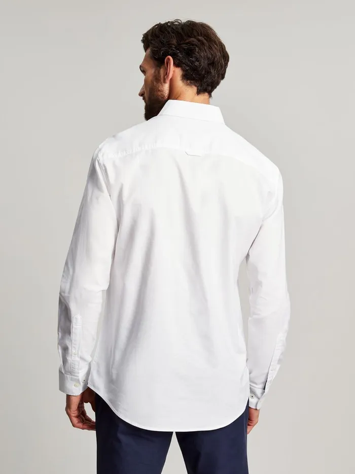 Joules Shirts Men White Classic Fit Cotton Oxford Shirt