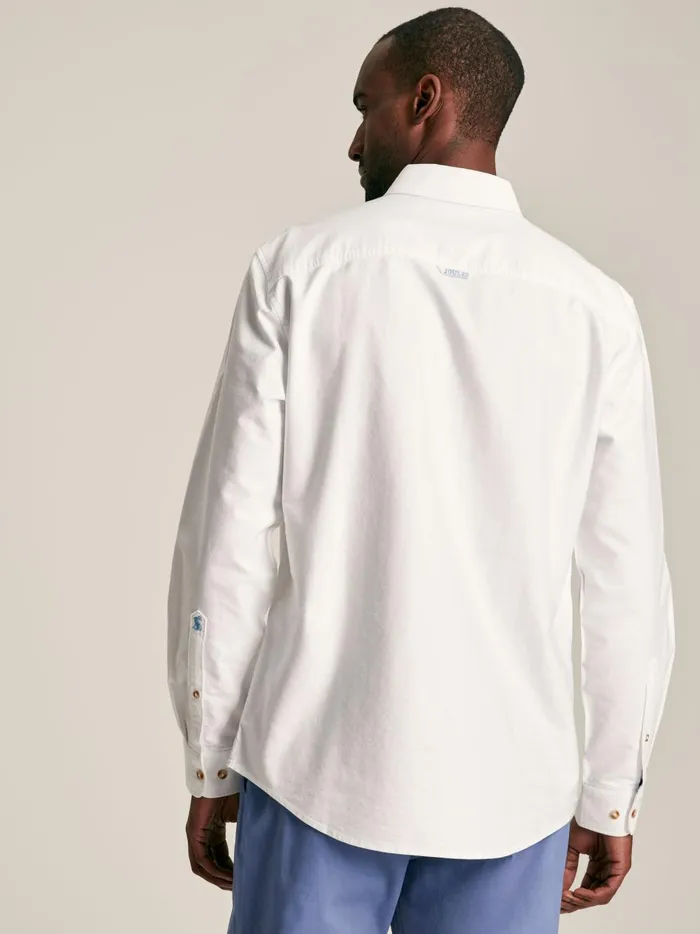Joules Shirts Men White Long Sleeve Shirt