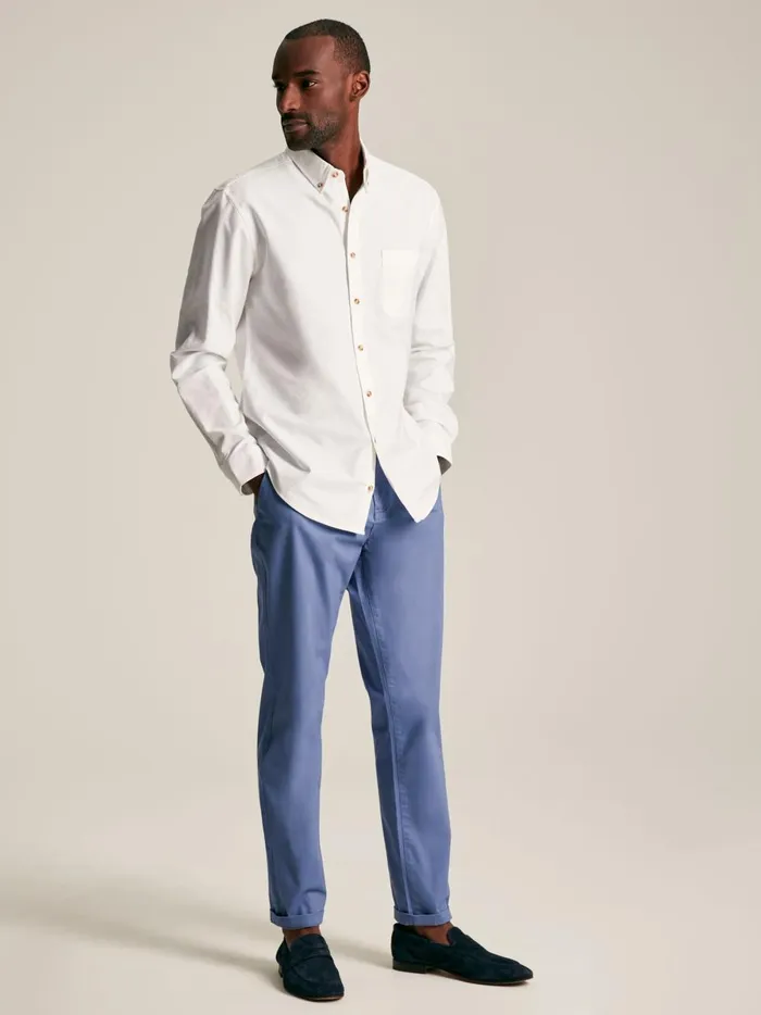 Joules Shirts Men White Long Sleeve Shirt
