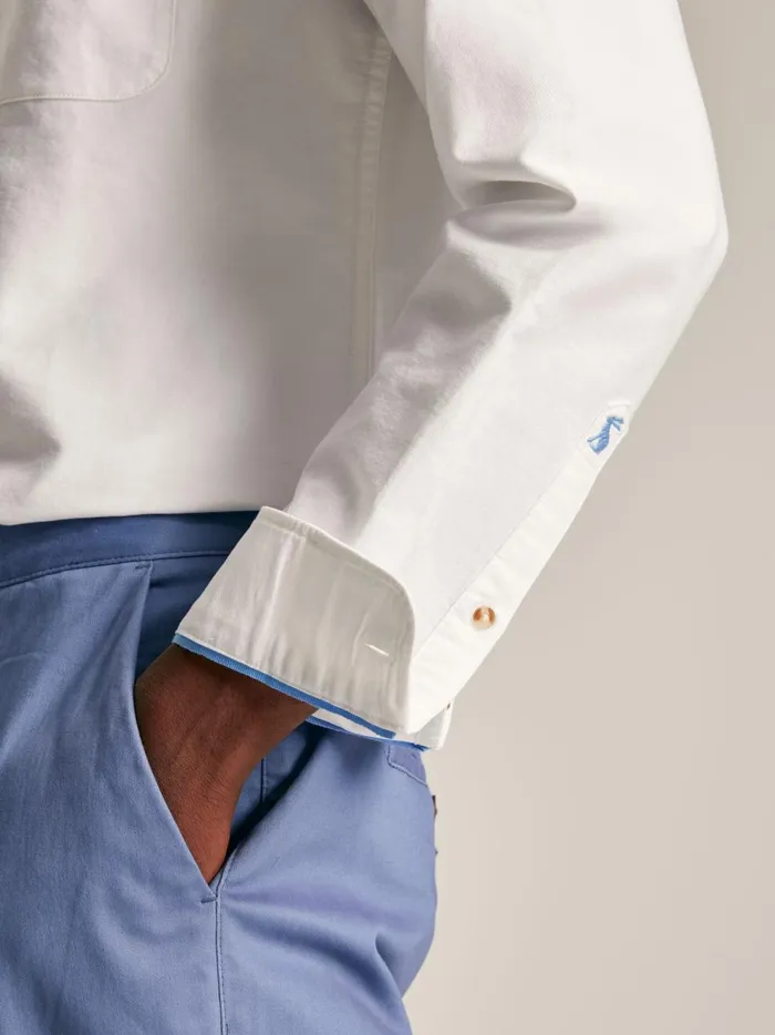 Joules Shirts Men White Long Sleeve Shirt
