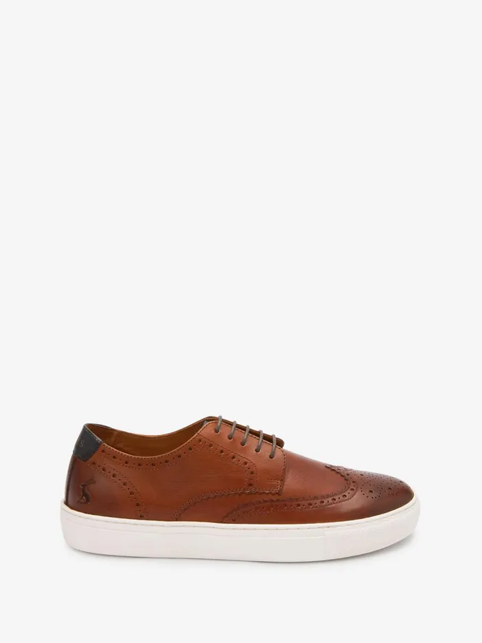 Joules Shoes Men Tan Brown Brogues