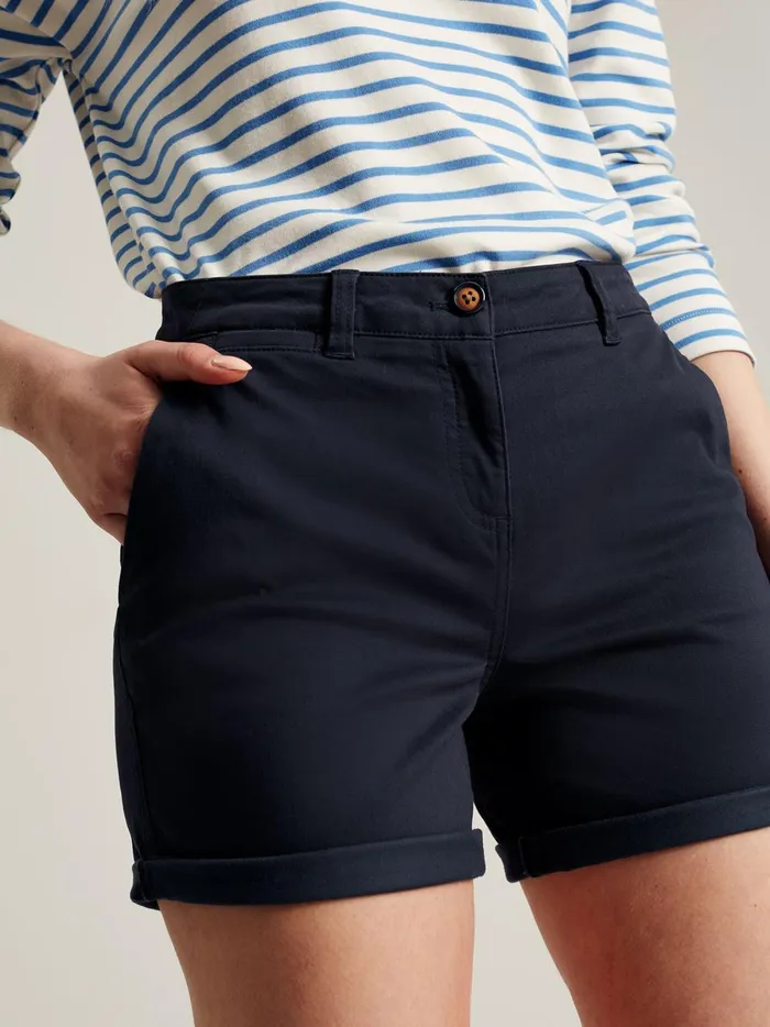 Joules Shorts and Skirts Women Blue Mid Thigh Length Chino Shorts