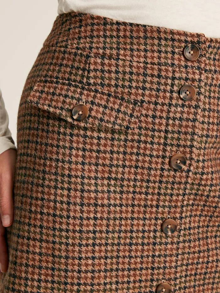 Joules Shorts and Skirts Women Check Knee Length Tweed Skirt