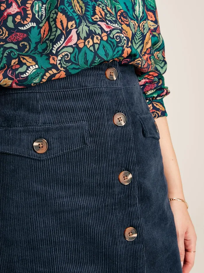 Joules Shorts and Skirts Women Navy Blue Cord Skirt