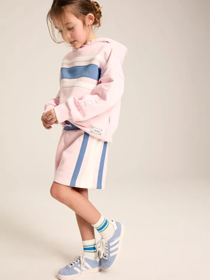 Joules Skirts Girls Pink Colourblock Jersey Shorts