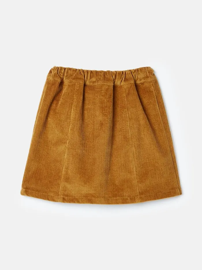 Joules Skirts Girls Tan Kness Length Corduroy Skirt