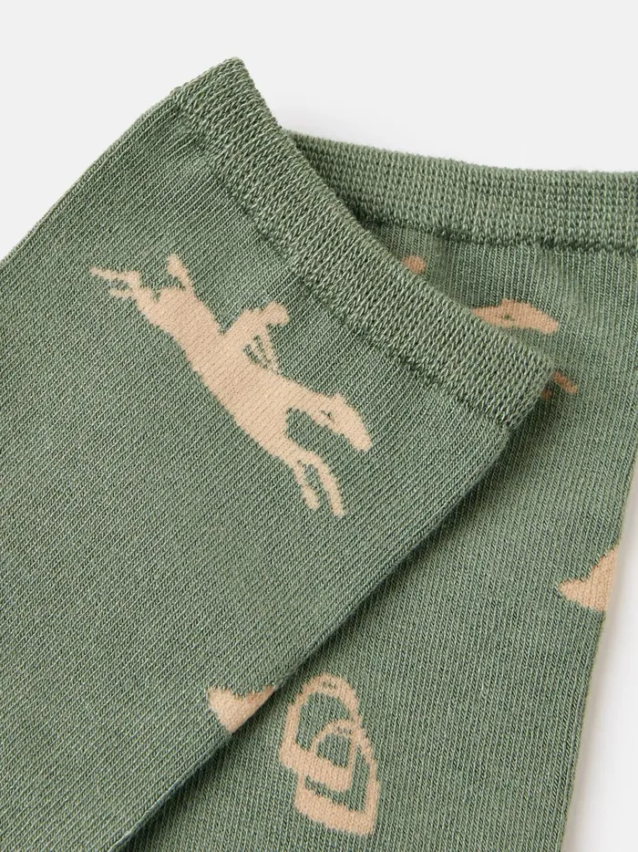 Joules Socks and Tights Women Green Equestrian Ankle Socks