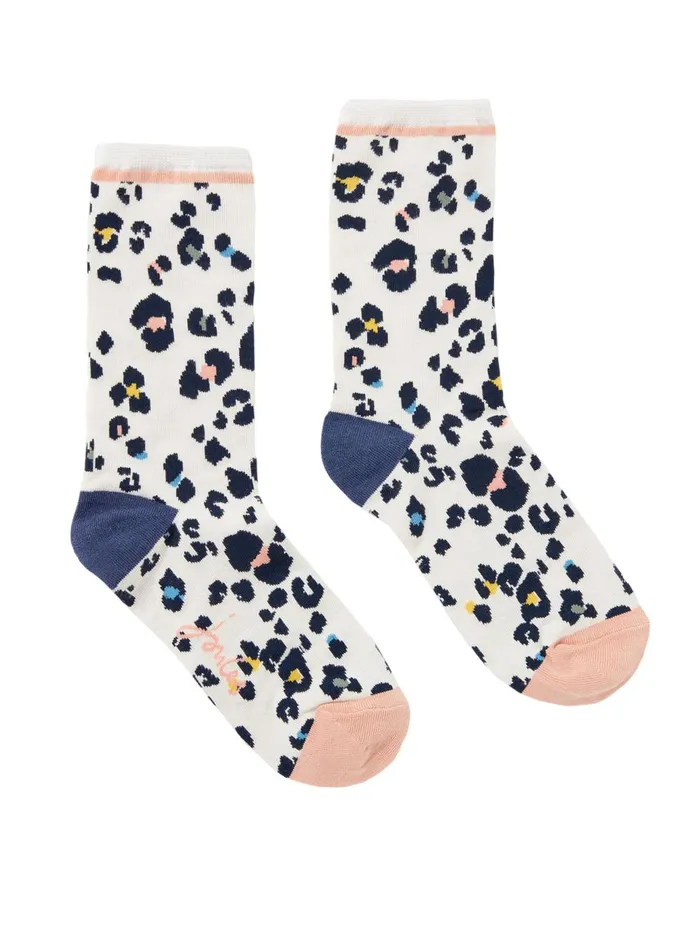 Joules Socks and Tights Women Grey Excellent Everyday Single Eco Vero Viscose Socks